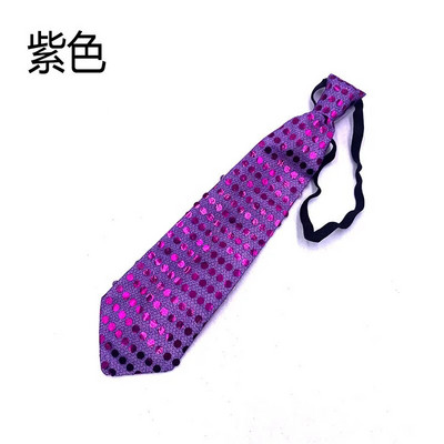 Светеща светеща вратовръзка със светещи пайети Цветна светеща светеща вратовръзка Щастлива светеща парти декорация Детска превръзка