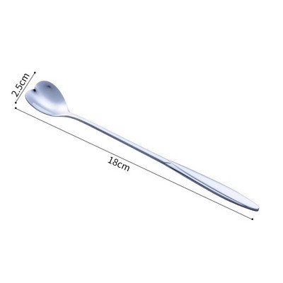 1 db rozsdamentes acél kanál Cherry Rose Gold Ezüst gombóc kávéskanál karácsonyi ajándékok konyhai kiegészítők étkészlet dekoráció