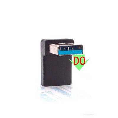 Странично коляно на 90 градуса USB3.1 адаптер за данни за зареждане type-c USB-C женски чифт 3.0 мъжки нагоре, надолу, наляво, надясно мобилен телефон PD адапт