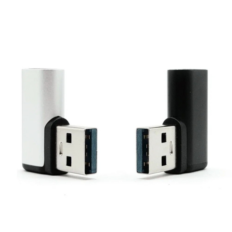 Странично коляно на 90 градуса USB3.1 адаптер за данни за зареждане type-c USB-C женски чифт 3.0 мъжки нагоре, надолу, наляво, надясно мобилен телефон PD адапт