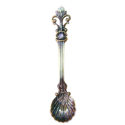 Iris Retro kavos šaukštas Ledai Desertas Šaukštas Arabiško stiliaus Cinko lydinio Kavos Arbata Maišymo Šaukštas Virtuvės Įtaisai Stalo reikmenys Šaukštas