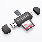 Viskas viename atminties kortelių skaitytuvas MINI USB 2.0 OTG Micro SD/SDXC TF kortelių skaitytuvo adapteris nešiojamam kompiuteriui