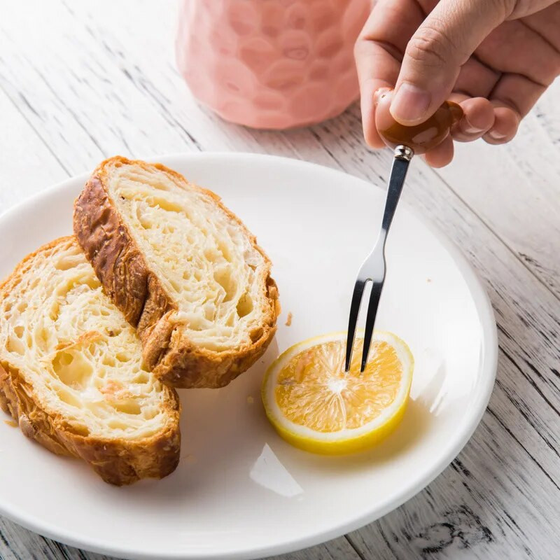 Mieli animaciniai gyvūnai Kavos šaukštelis Vaisių šakutė Katė Panda Triušis Maišymo šaukštas Šaukštai Pieno kaušelis Vaikų sriubos indai