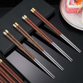 Τετράγωνα chopsticks 304 ξυλάκια από ανοξείδωτο ατσάλι Κινέζικα chopsticks Πορτογαλικά chopsticks πολύχρωμα μεταλλικά ξυλάκια palillos chinos