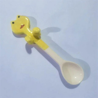 1 vnt. virtuvės įrankio naujovė Dovanų keraminis animacinis filmas Mielas katės gyvūno šaukštas Kabantis desertinis šaukštas Unikalūs ledų stalo įrankiai Nauji