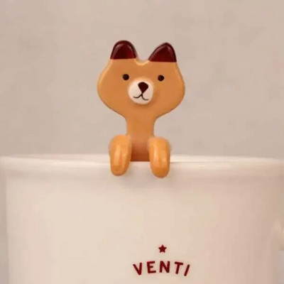 1 vnt. virtuvės įrankio naujovė Dovanų keraminis animacinis filmas Mielas katės gyvūno šaukštas Kabantis desertinis šaukštas Unikalūs ledų stalo įrankiai Nauji