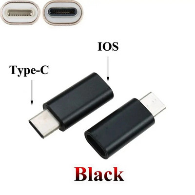 YuXi για iPhone Θηλυκό σε Τύπο C Αρσενικό Προσαρμογέας σε Μετατροπέα καλωδίου Micro USB φόρτιση Type-C σε ios Υποδοχή μετατροπέα USB-C