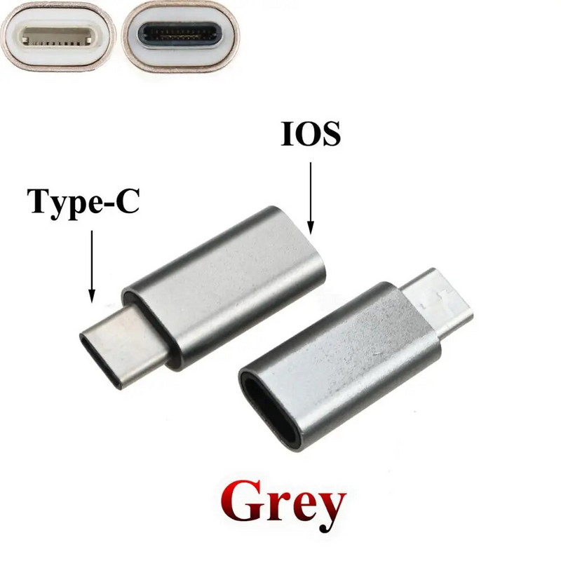 YuXi iPhone aljzathoz C-típushoz csatlakozó dugó adapter mikro USB-kábelhez Konverter töltés Type-C - ios konverter USB-C csatlakozó