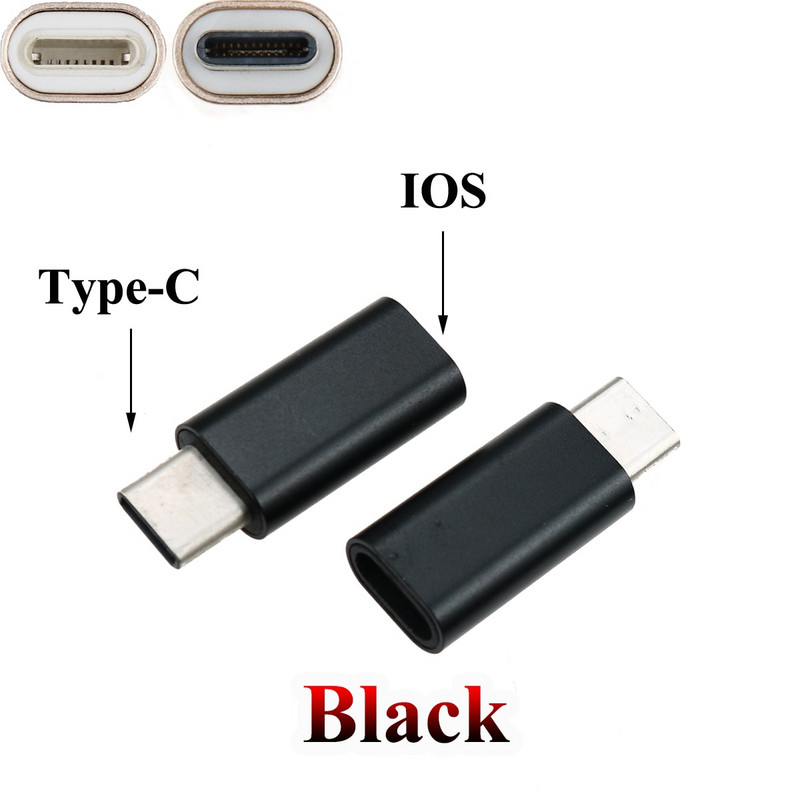 YuXi iPhone aljzathoz C-típushoz csatlakozó dugó adapter mikro USB-kábelhez Konverter töltés Type-C - ios konverter USB-C csatlakozó