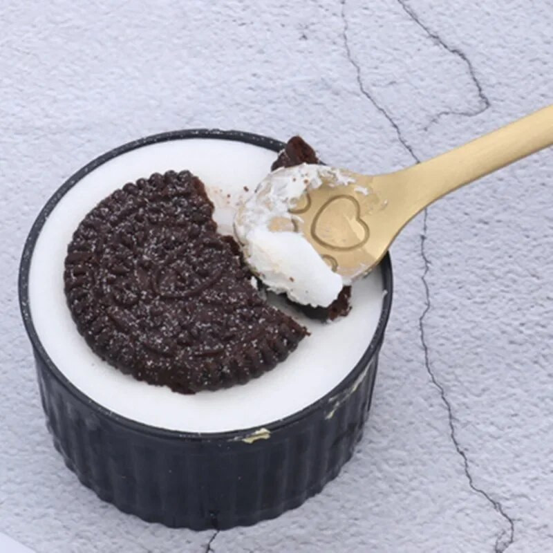 Žlica za kavu od nehrđajućeg čelika 304 Lovely Cat Claw Dessert Sladoled Šuplja žlica Posuđe za jelo Set pribora za jelo Kuhinjski pribor