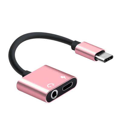 Adapter za punjenje slušalica 2 u 1 tip-C do 3,5 mm utičnice glava Aux audio USB C kabel