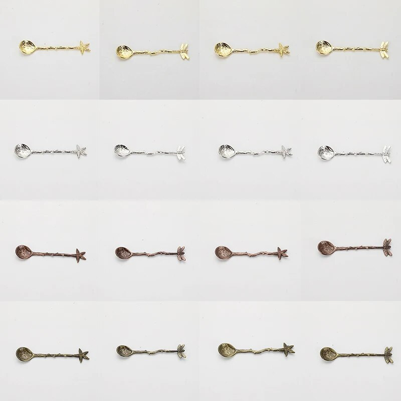 Loominguline magustoidulusikas Vintage Dragonfly tähekujuline lusikas minijäätis tarretis kohvipiim segamislusikas köögitööriist