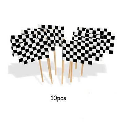 Crno-bijeli trkaći automobil Tematski pribor za zabave Jednokratni set posuđa Papirnati tanjuri Šalice Dječaci Rođendanski ukrasi za bebe