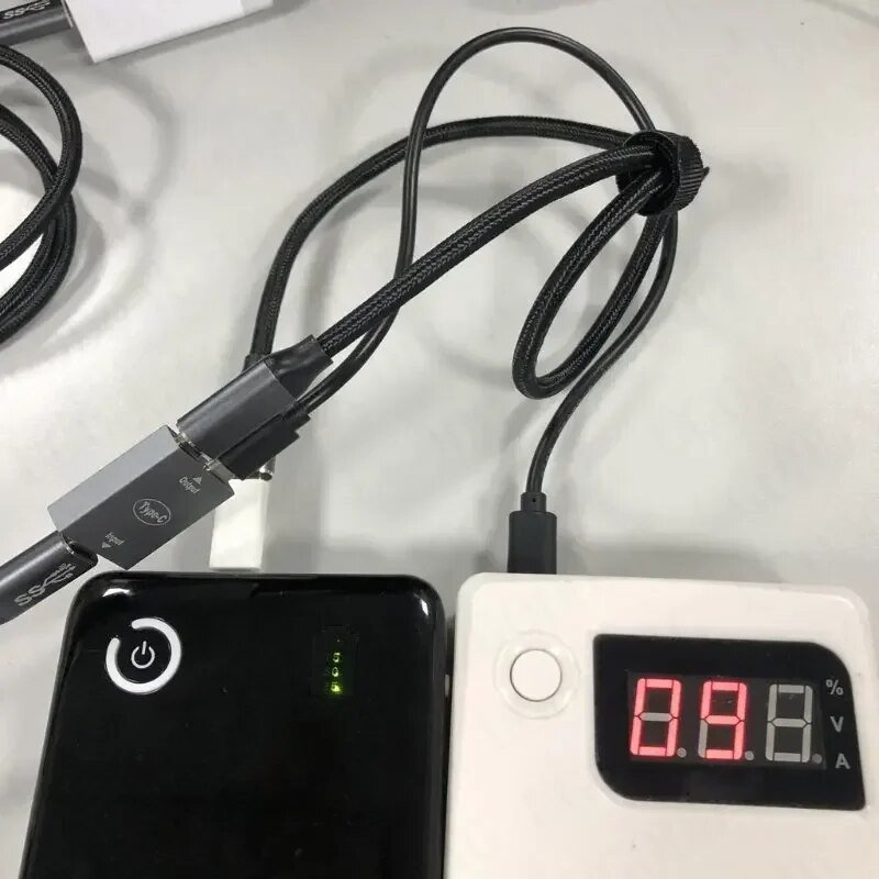 USB C ženski na dvostruki ženski razdjelnik, pretvarač, adapter tipa C spojnice, produžni produžni konektor za USB C uređaj