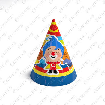 Plim Plim Декорация за парти за рожден ден Клоун Baby Shower Косплей парти консумативи Честит рожден ден Подарък за торта Топпер Клоун Бебешки балони