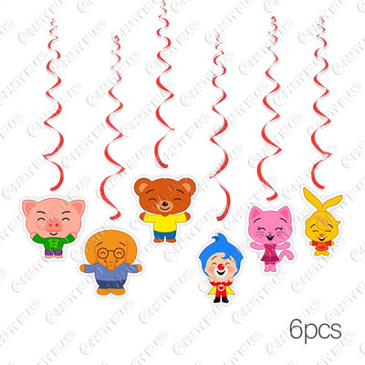 Plim Plim Birthday Party Decoration Clown Baby Shower Cosplay Party Supplies Happy Birthday Gift Cake Topper Clown Baby Balloons