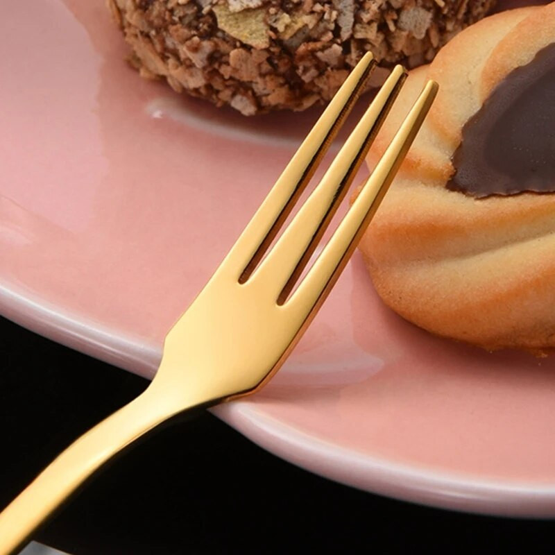 2 vnt. Užkandžiai Pyragas Vaisių šakutė Drugelio formos torto šaukštas Degustacinės šakutės Šaukštai Nerūdijančio plieno medžiaga