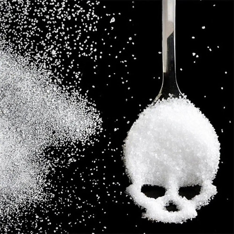 Kaukolės formos desertinis šaukštas nerūdijančio plieno kavos samtelis ledų maišymo įrankis saldainių arbatos indai Kavos deserto priedai