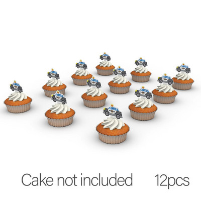 Kis zsaru autós parti kellékek Rendőrfiú születésnapi parti díszek autós lufi papír szalmapapír tálca gyermekbuli ajándék