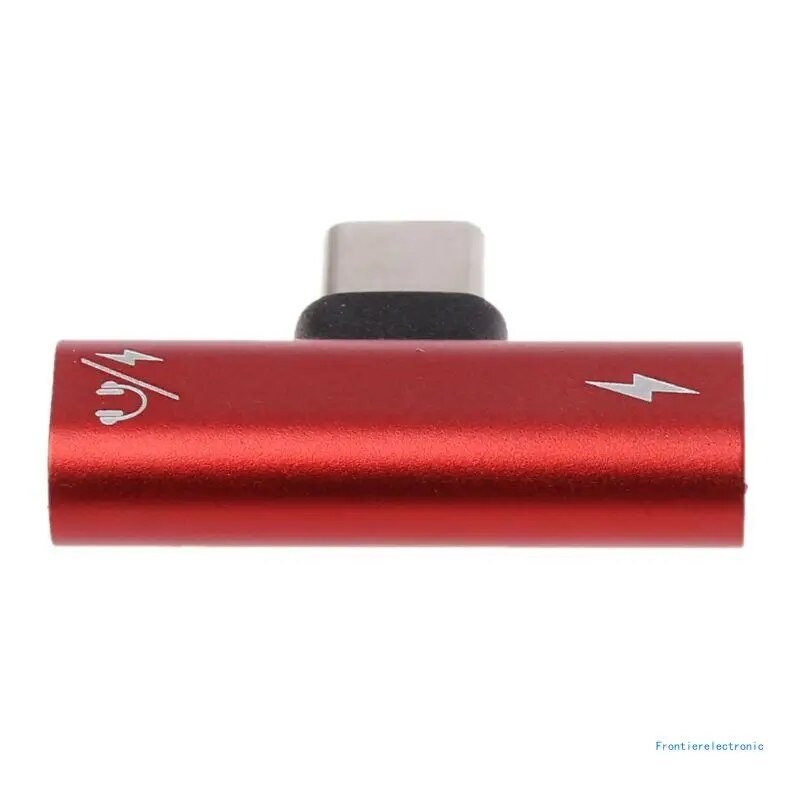 Aluminijska legura Type-C muški na dvostruki ženski AUX adapter za punjenje DropShipping