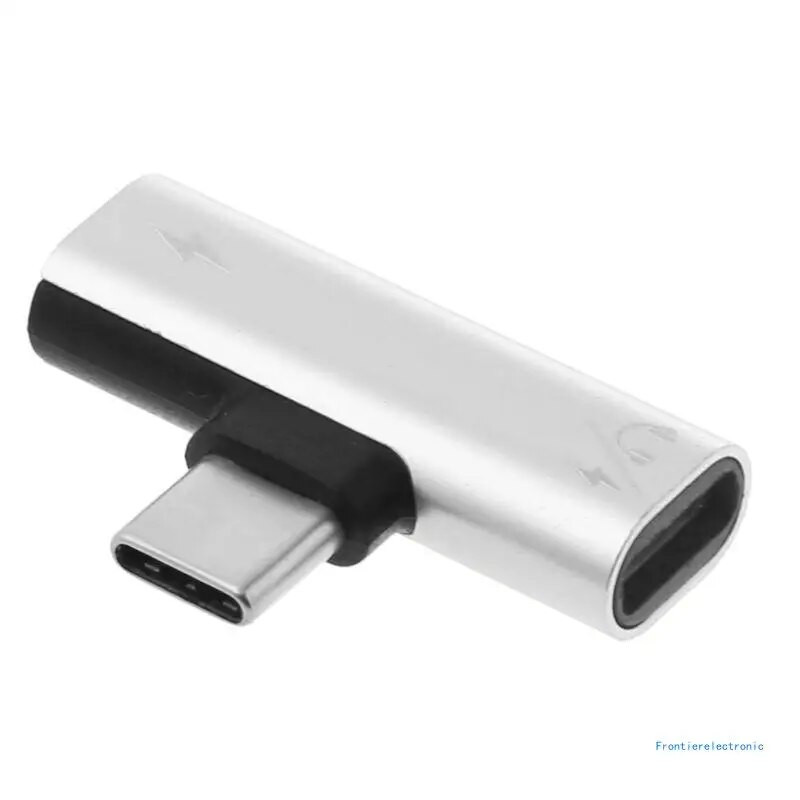 Aluminijska legura Type-C muški na dvostruki ženski AUX adapter za punjenje DropShipping