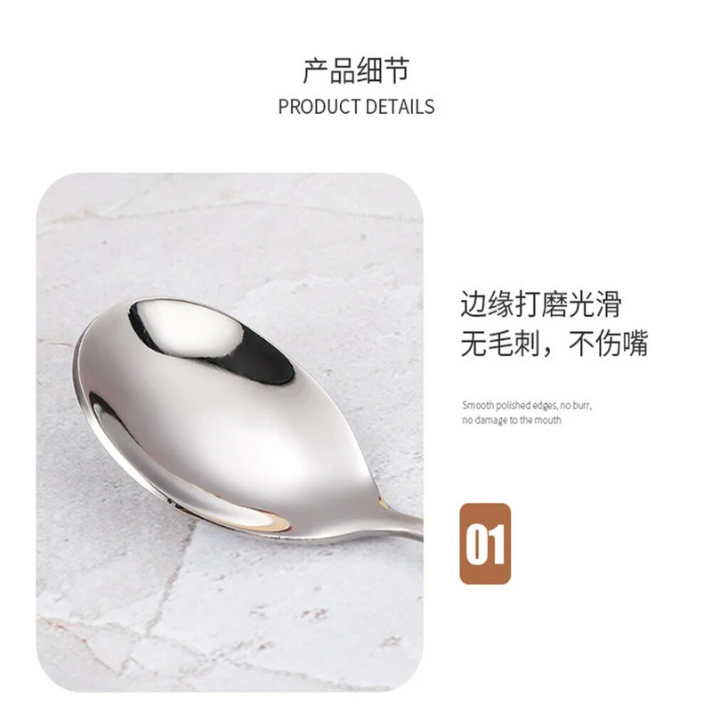 2 vnt nerūdijančio plieno kavos šaukštas Penkiakampis pakabukas maišymo šaukštas ilga rankena Maišymo šaukštas vaisių šakutė virtuvės indai