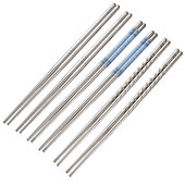 1 pora nerūdijančio plieno lazdelių sušių porceliano spirale kinų lazdelės Maisto lazdelės Virtuvės stalo reikmenys