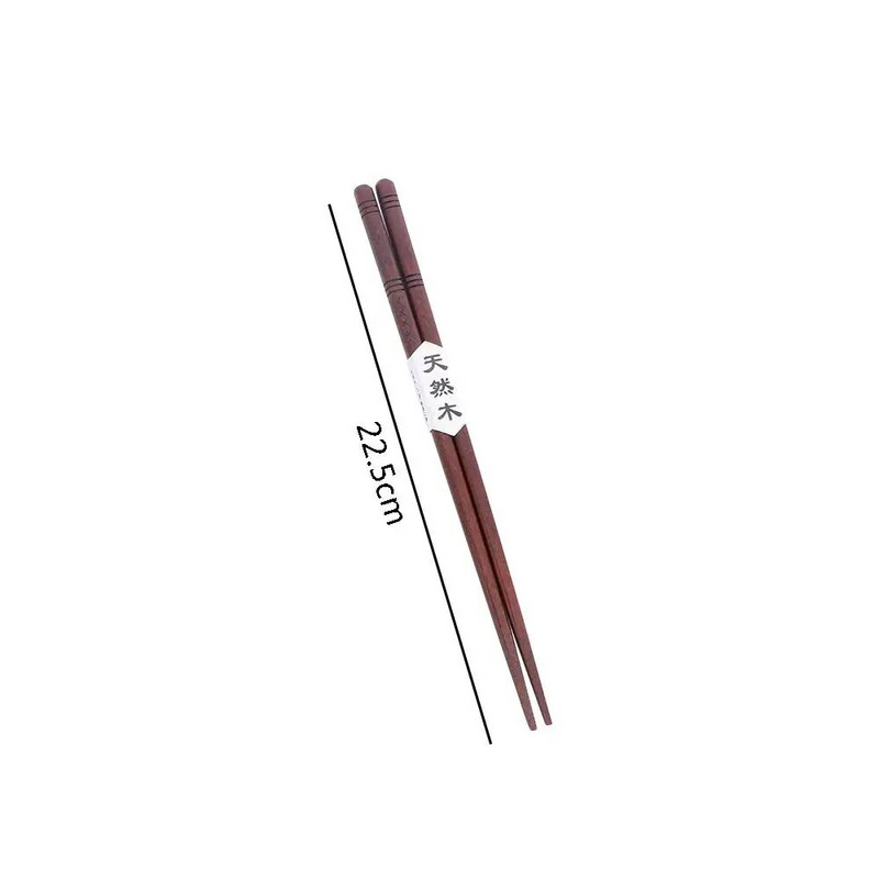 Висококачествени 1/4 чифта кухненски инструменти Дърво за готвене за многократна употреба Японски пръчици за суши Дървени пръчици за хранене Сервии за хранене