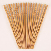 Чисти ръчни пръчици от естествено бамбуково дърво Здравословни китайски карбонизирани пръчици за многократна употреба Hashi Sushi Food Stick Съдове
