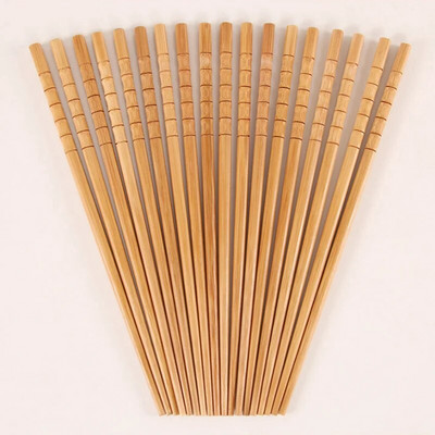 Bețișoare din lemn de bambus natural manual pur Bețișoare chinezești sănătoase de carbonizare Bețișoare reutilizabile Hashi Sushi Stick Vesela de masă