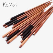 Japán fából készült pálcika környezetbarát natúr fa újrafelhasználható kínai koreai sushi pálcika készlet 22cm 2/5 pár