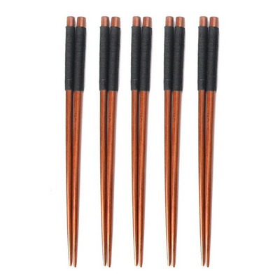 Japán fából készült pálcika környezetbarát natúr fa újrafelhasználható kínai koreai sushi pálcika készlet 22cm 2/5 pár