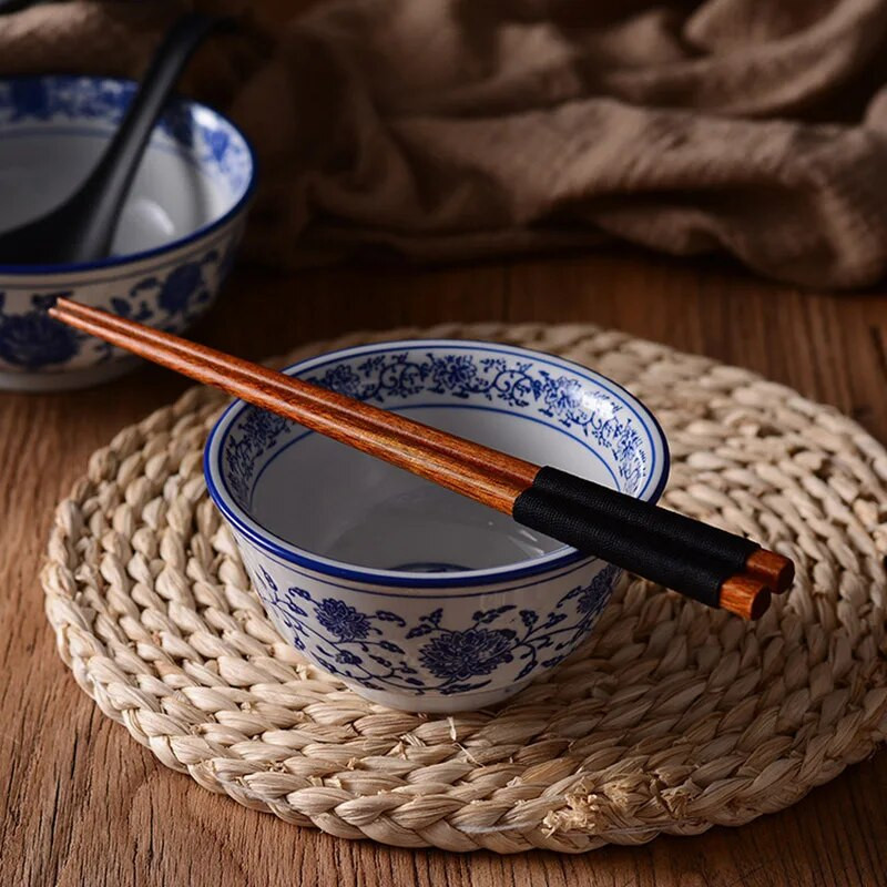 Japán fából készült pálcika környezetbarát natúr fa újrafelhasználható kínai koreai sushi pálcika készlet 22cm 2/5 pár