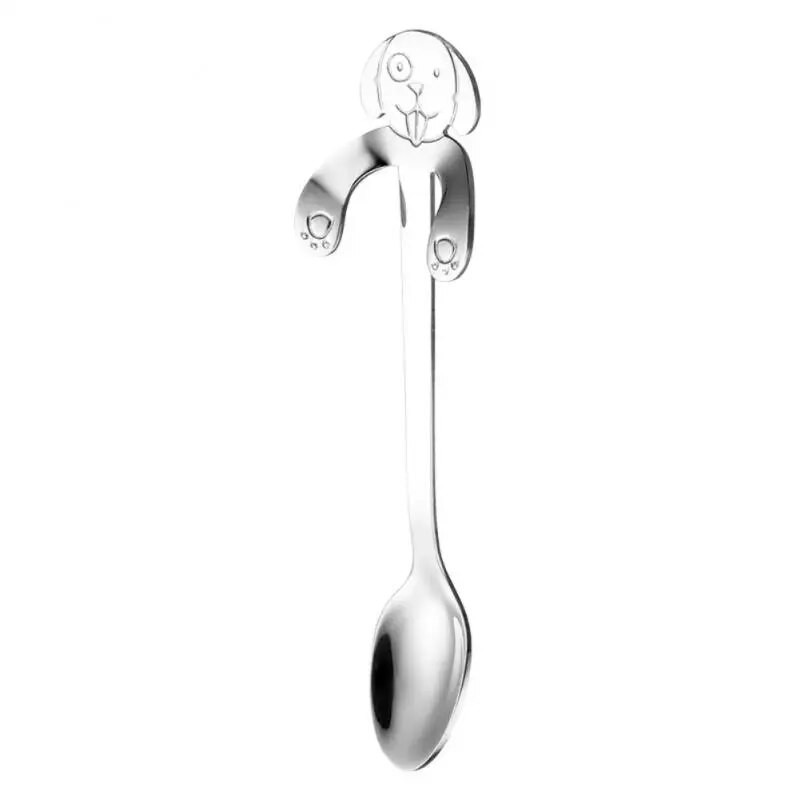 Armas koera kohvilusikas roostevabast terasest teelusikatäis magustoidu suupiste kühvel mini jäätiselusikas segamislusikas köögitarvikud