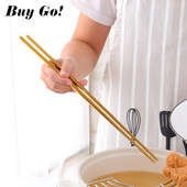 1 pora nerūdijančio plieno ypač ilgio 36 cm karšto puodo lazdelės Virimui kepti makaronai lazdelės spaustukai aliejus maistas sidabras Virtuvės įrankiai