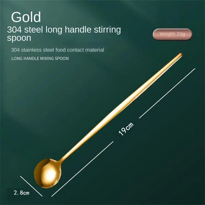 Kuhinjski pribor Žlica za miješanje kave s dugom drškom Prijenosni pribor za jelo Žličica za čaj Kuhinjski pribor Kreativno posuđe za miješanje