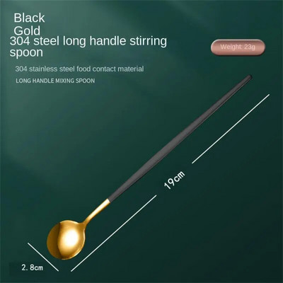 Kuhinjski pribor Žlica za miješanje kave s dugom drškom Prijenosni pribor za jelo Žličica za čaj Kuhinjski pribor Kreativno posuđe za miješanje