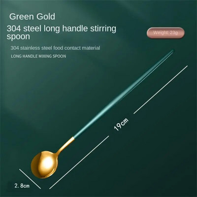 Kuhinjski pribor Žlica za miješanje kave s dugom drškom Prijenosni pribor za jelo Žličica za čaj Kuhinjski pribor Kreativno posuđe za miješanje