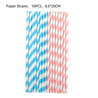 Otkrivanje spola Dekoracije za rođendanske zabave Baby Shower Jednokratne papirnate čaše Tanjuri Slamke Salvete Potrepštine za zabave za dječake ili djevojčice