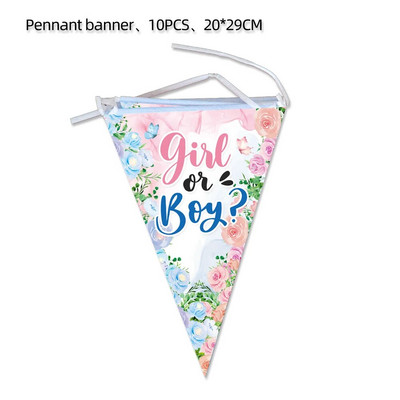 Otkrivanje spola Dekoracije za rođendanske zabave Baby Shower Jednokratne papirnate čaše Tanjuri Slamke Salvete Potrepštine za zabave za dječake ili djevojčice