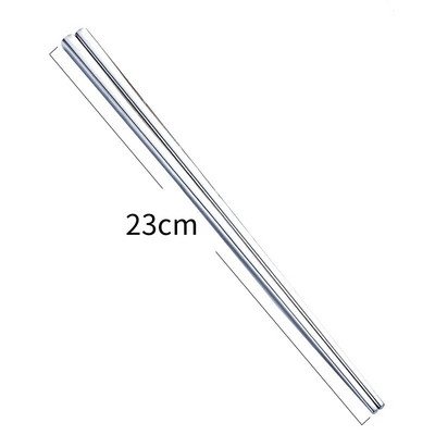 1 ζεύγος τετράγωνα ξυλάκια από ανοξείδωτο ατσάλι αντιολισθητικά μεταλλικά κινέζικα ξυλάκια σούσι Ξυλάκια τροφίμων Επαναχρησιμοποιήσιμα επιτραπέζια σκεύη Εργαλείο κουζίνας