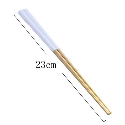 1 ζεύγος τετράγωνα ξυλάκια από ανοξείδωτο ατσάλι αντιολισθητικά μεταλλικά κινέζικα ξυλάκια σούσι Ξυλάκια τροφίμων Επαναχρησιμοποιήσιμα επιτραπέζια σκεύη Εργαλείο κουζίνας