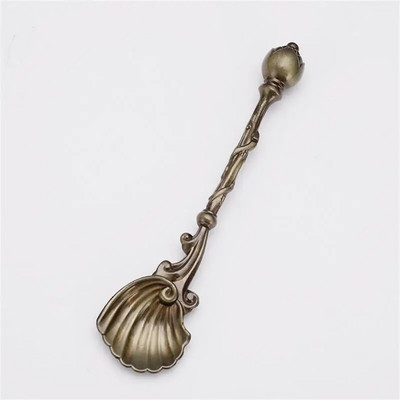 Kavos šaukštelis Ledų Desertinis Šaukštas Arabiško stiliaus Cinko lydinio Kavos arbatos Maišymo Šaukštas Virtuvės Įtaisai Stalo reikmenys Šaukštas