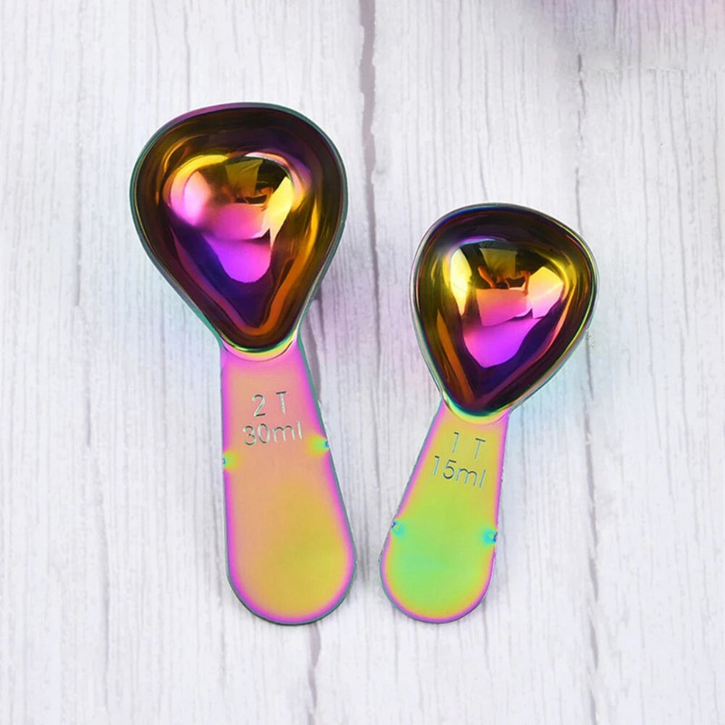 Nerūdijančio plieno unikalus dizainas Labai praktiškas kavos pupelių matavimo šaukštas Patvarus universalus kavos šaukštas Pieno miltelių šaukštas