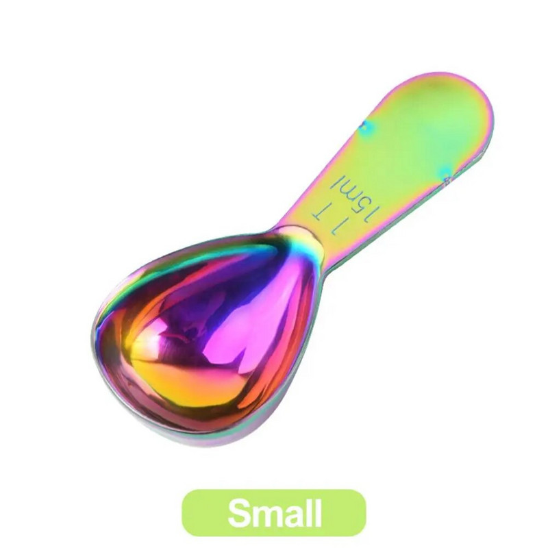 Nerūdijančio plieno unikalus dizainas Labai praktiškas kavos pupelių matavimo šaukštas Patvarus universalus kavos šaukštas Pieno miltelių šaukštas