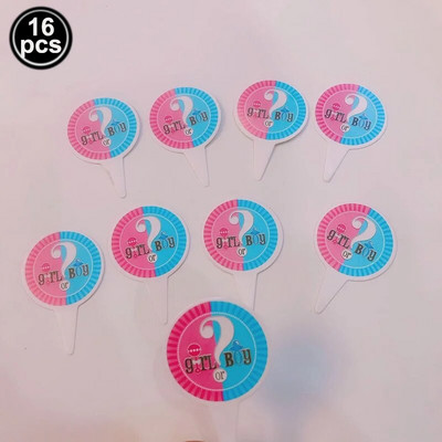 Jednokratno posuđe za zabavu s otkrivanjem spola Ružičasto plavi papirnati tanjur šalica Banner Dječak ili djevojčica Otkrivanje spola Dekoracija za zabavu za tuširanje djeteta