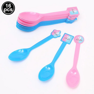 Jednokratno posuđe za zabavu s otkrivanjem spola Ružičasto plavi papirnati tanjur šalica Banner Dječak ili djevojčica Otkrivanje spola Dekoracija za zabavu za tuširanje djeteta