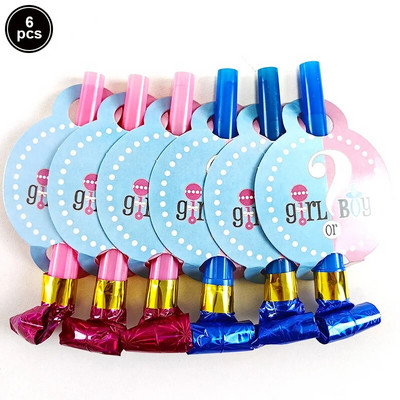 Jednokratno posuđe za zabavu s otkrivanjem spola Ružičasto plavi papirnati tanjur šalica Banner Dječak ili djevojčica Otkrivanje spola Dekoracija za zabavu za tuširanje djeteta