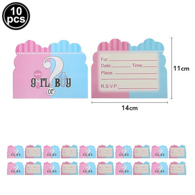 Jednokratno posuđe za zabavu s otkrivanjem spola Ružičasto plavi papirnati tanjur šalica Banner Dječak ili djevojčica Otkrivanje spola Dekoracija za zabavu za tuširanje djeteta