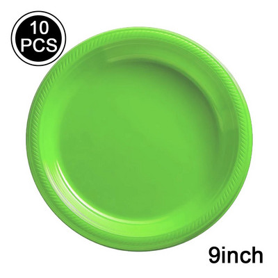 Жълто червено розово еднократна пластмасова парти посуда чаша чиния салфетка детски рожден ден декор розово сватбено парти вечеря